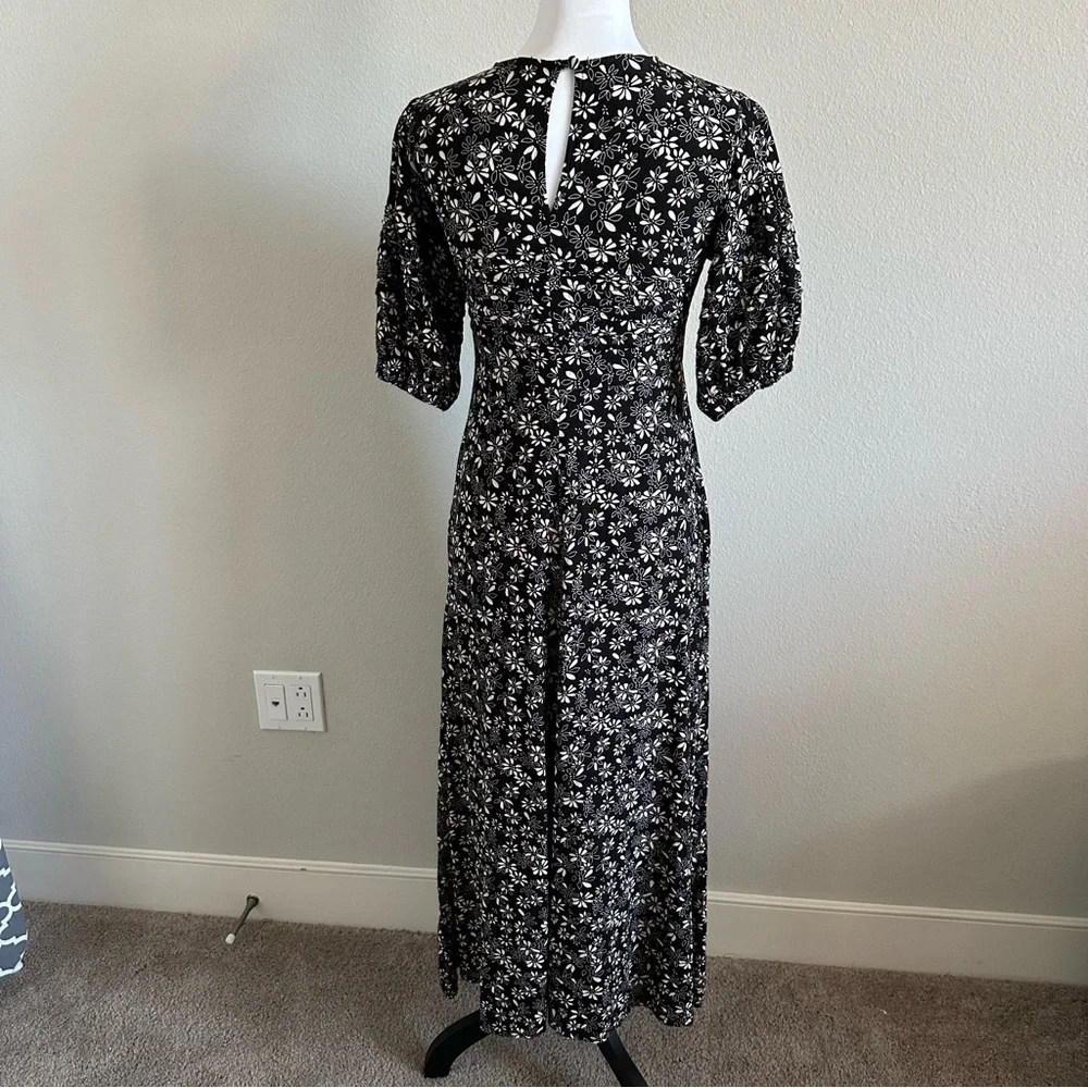 Free people black and white floral dress